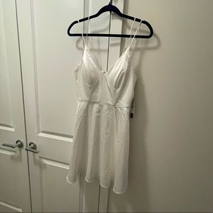 White Satin Dress